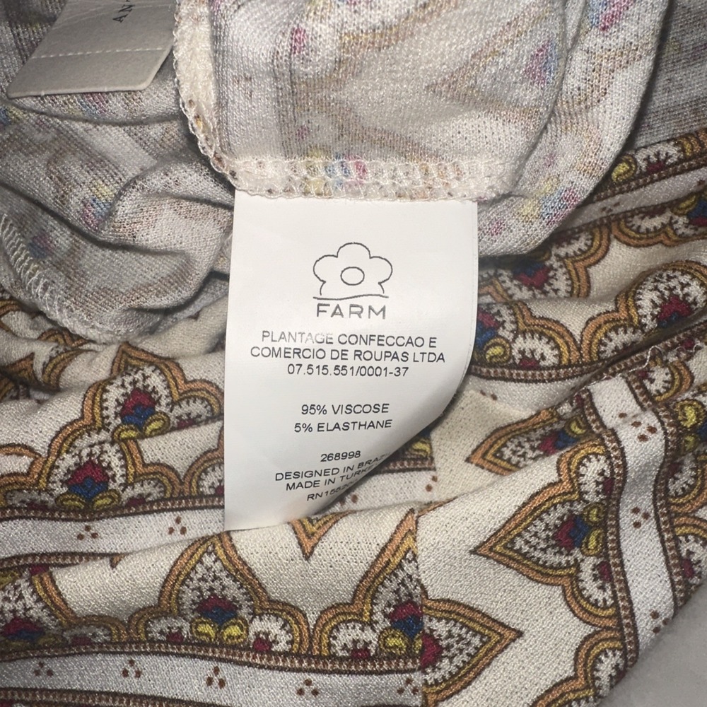 NWT Farm Rio Anthropologie Striped Wide Leg Palazzo Pants Size L High Rise - Picture 8 of 8